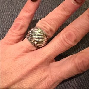 Silver Textured Ring